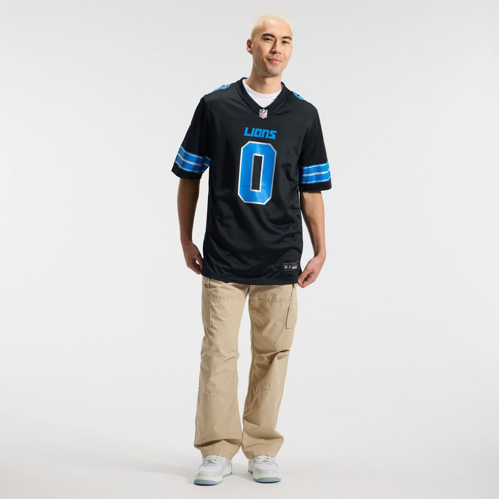 Men's Detroit Lions Jahmyr Gibbs White Game Player Jersey