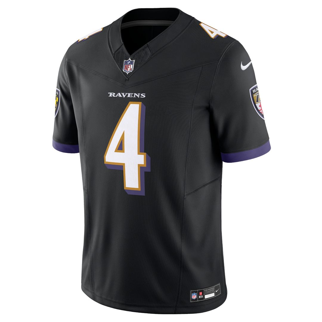 Men's Baltimore Ravens Zay Flowers Purple Vapor F.U.S.E.