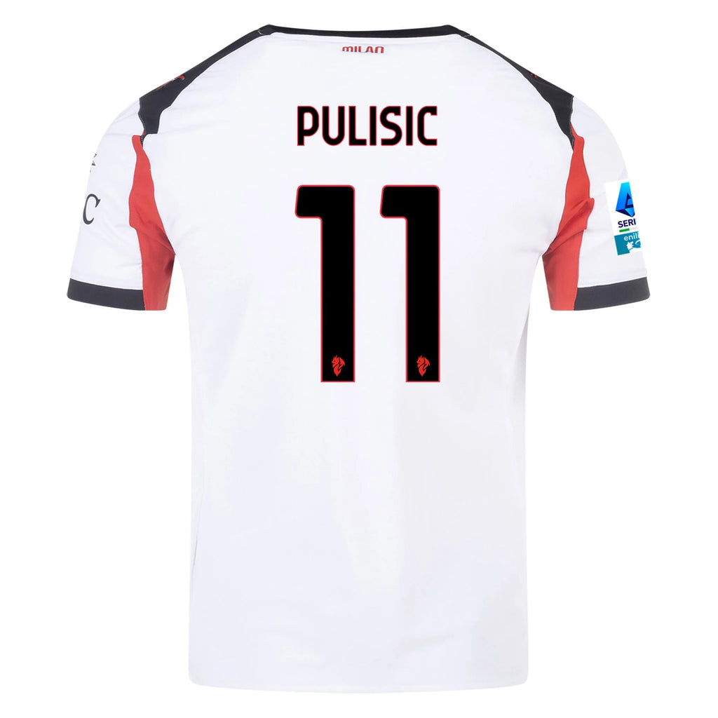 Men's Authentic Pulisic AC Milan Away Jersey 25/26