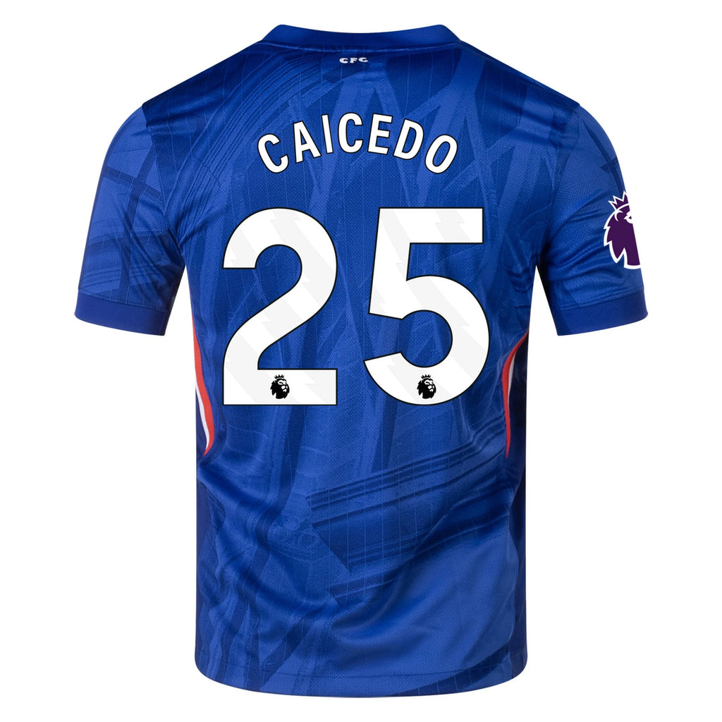 Men's Replica Caicedo Chelsea Home Jersey 25/26