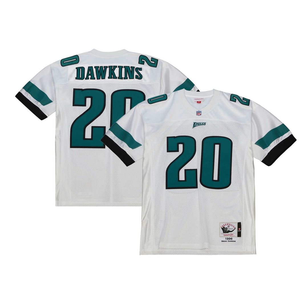 Men's Philadelphia Eagles Brian Dawkins Green 2007 Authentic Throwback Retired Player Jersey