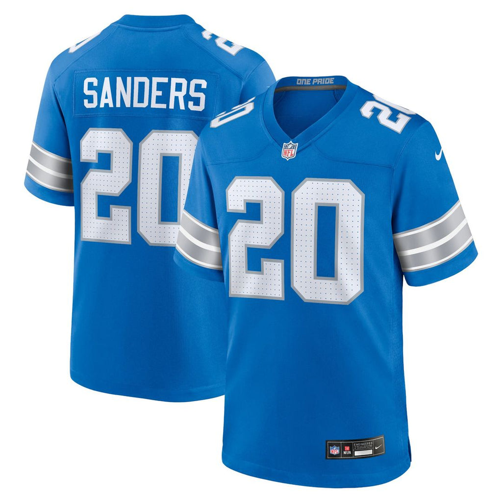 Men's Detroit Lions Barry Sanders Black 2nd Alternate Retired Player