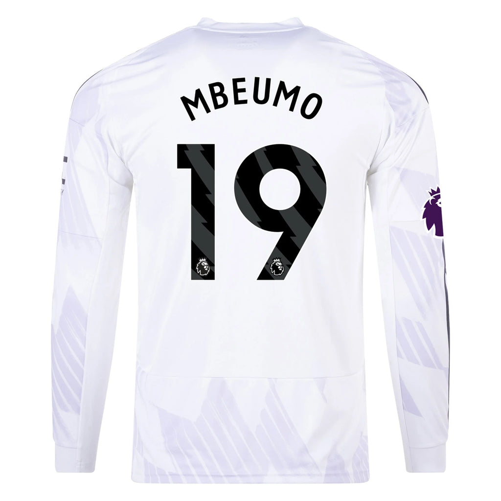 Men's Replica Mbeumo Manchester United Long Sleeve Away Jersey 25/26