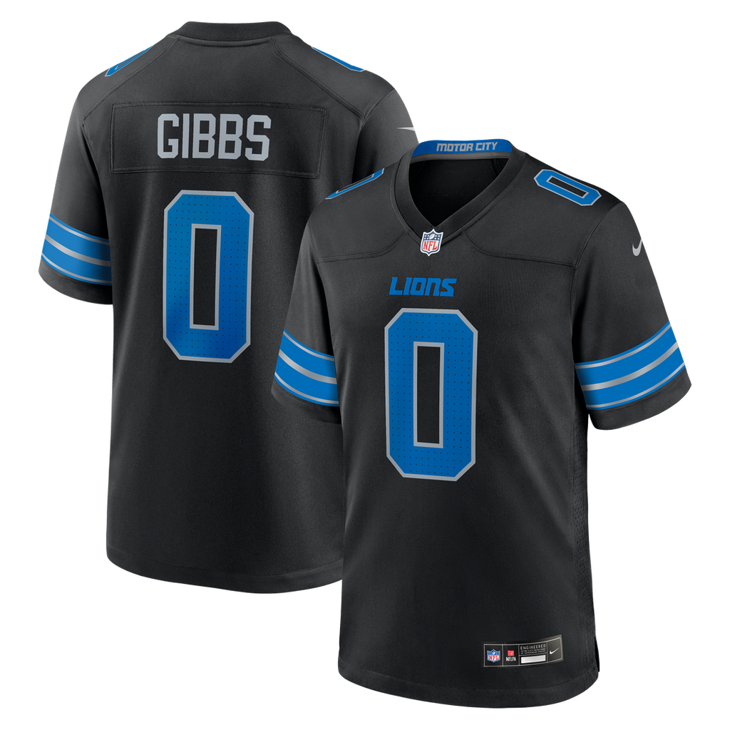 Men's Detroit Lions Jahmyr Gibbs White Game Player Jersey