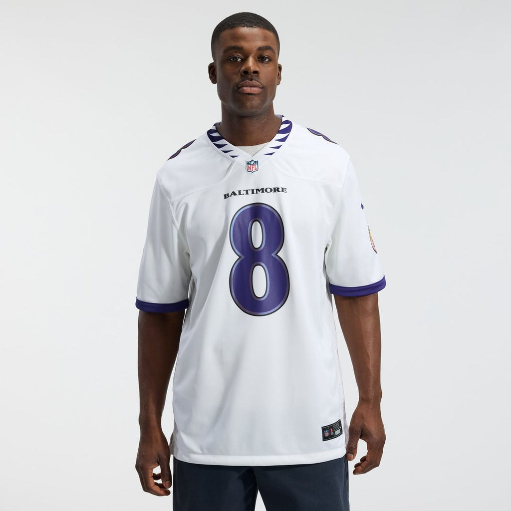 Men's Baltimore Ravens Lamar Jackson White