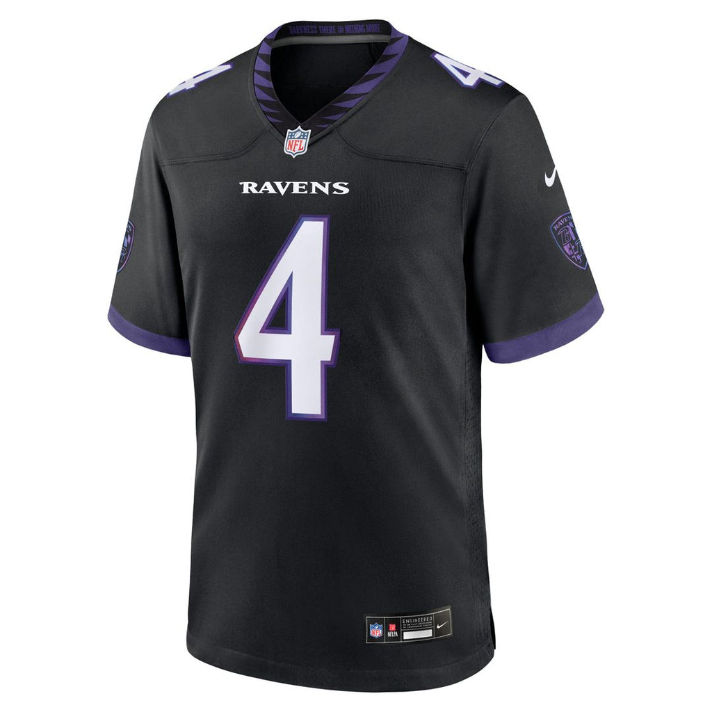 Men's Baltimore Ravens Zay Flowers Purple Alternate