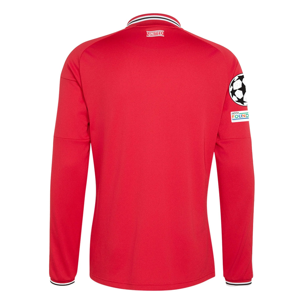 Men's Authentic Manchester United Long Sleeve Home Jersey 26/27