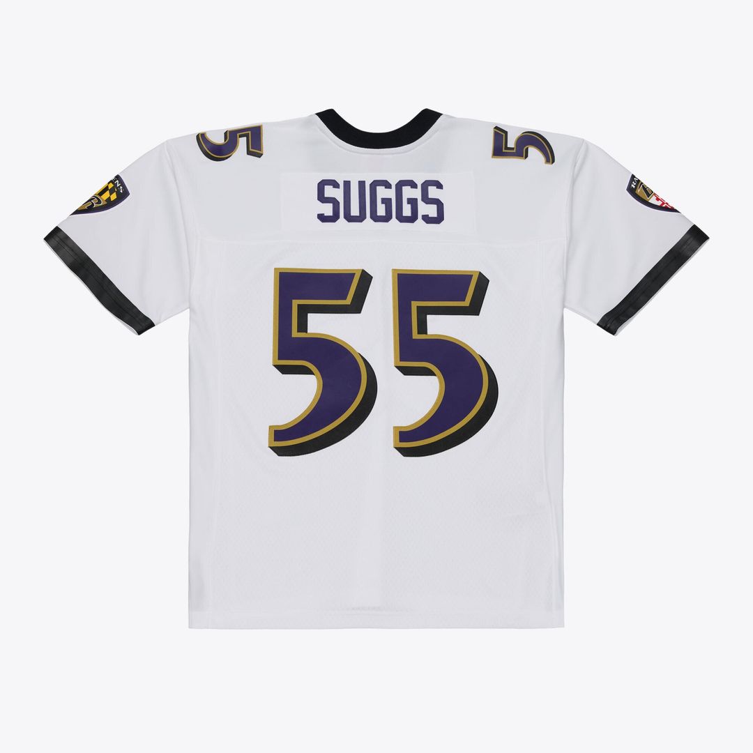 Men's Baltimore Ravens Terrell Suggs Purple 2003 Legacy Replica Jersey