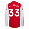 Men's Authentic Calafiori Arsenal Long Sleeve Home Jersey 26/27