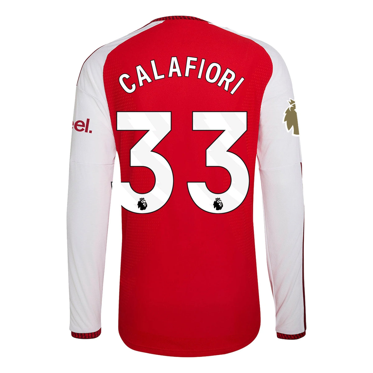 Men's Authentic Calafiori Arsenal Long Sleeve Home Jersey 26/27