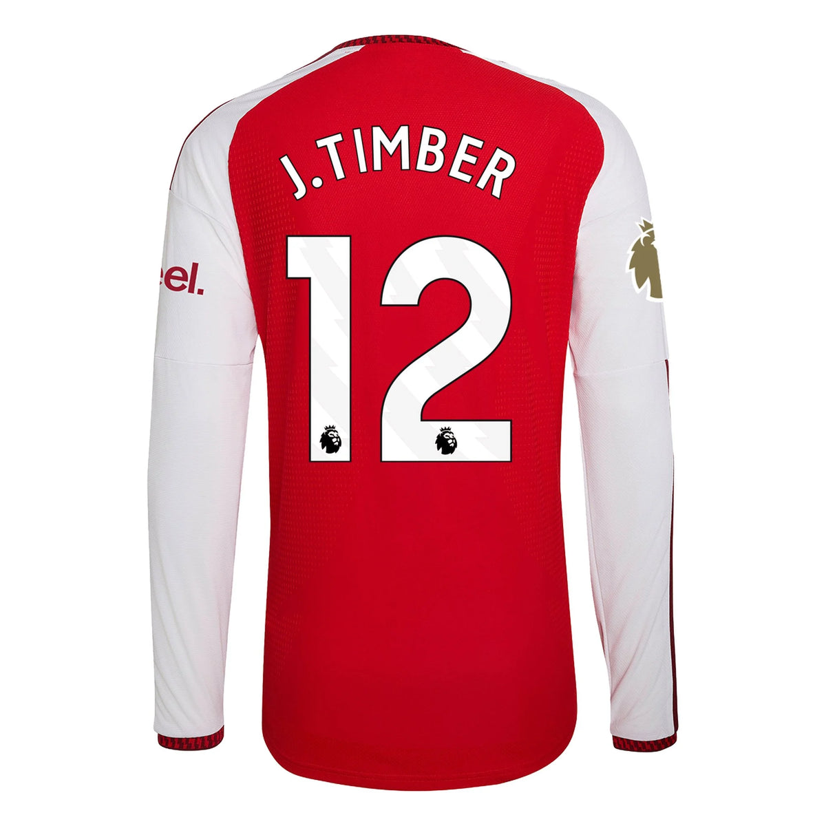 Men's Authentic J. Timber Arsenal Long Sleeve Home Jersey 26/27
