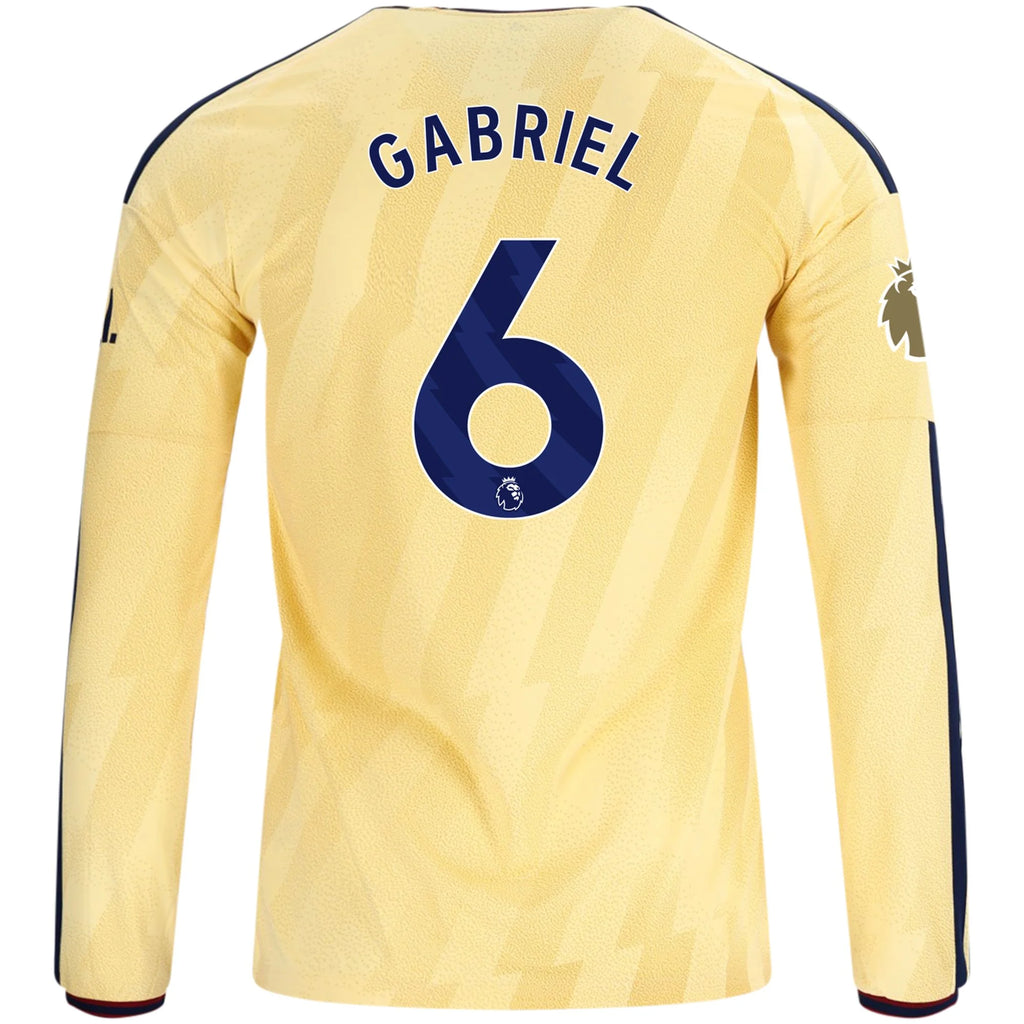 Men's Replica Gabriel Arsenal Long Sleeve Third Jersey 26/27