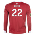 Kid's Replica Ekitike Liverpool Long Sleeve Home Jersey 25/26