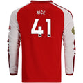 Kid's Replica Rice Arsenal Long Sleeve Home Jersey 26/27
