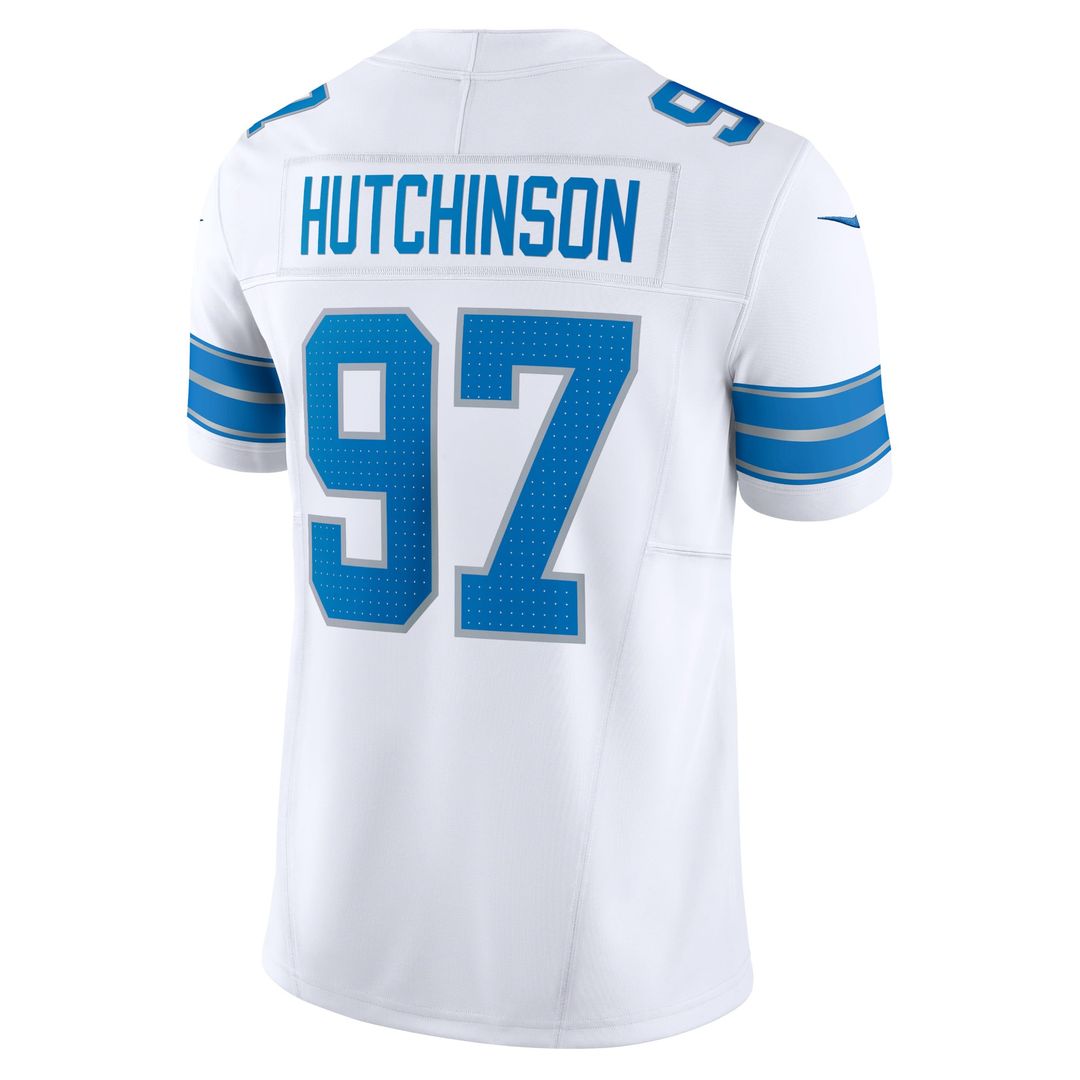 Men's Detroit Lions Aidan Hutchinson Blue Vapor F.U.S.E. Alternate