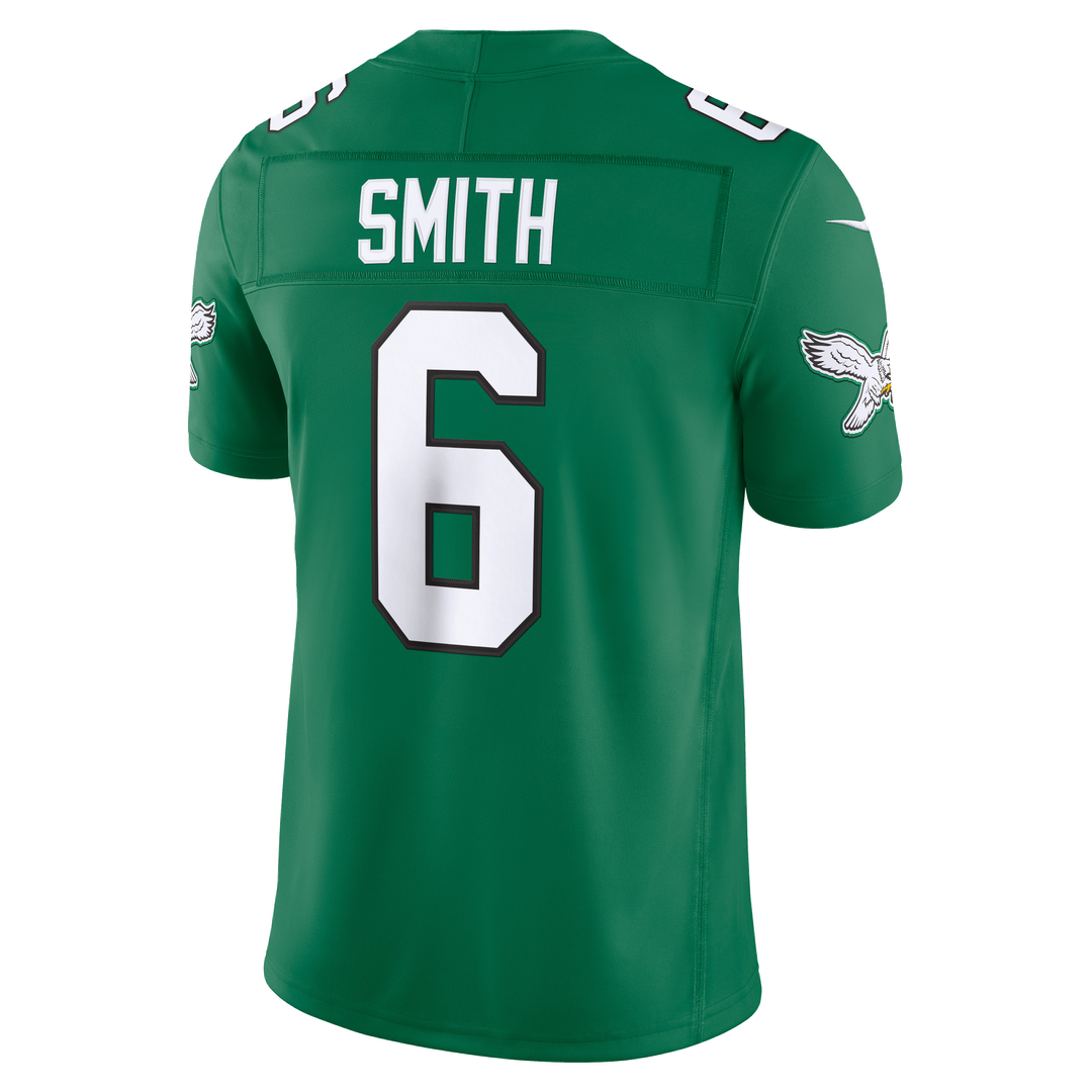Men's Philadelphia Eagles DeVonta Smith Midnight Green Team Vapor F.U.S.E. Stitched