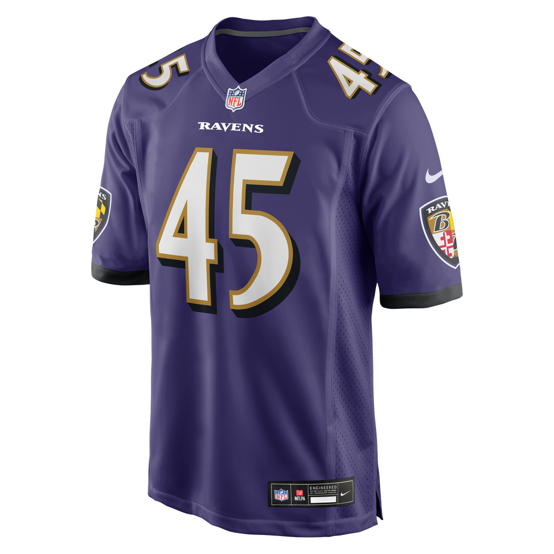 Men's Baltimore Ravens Mike Green Purple Team