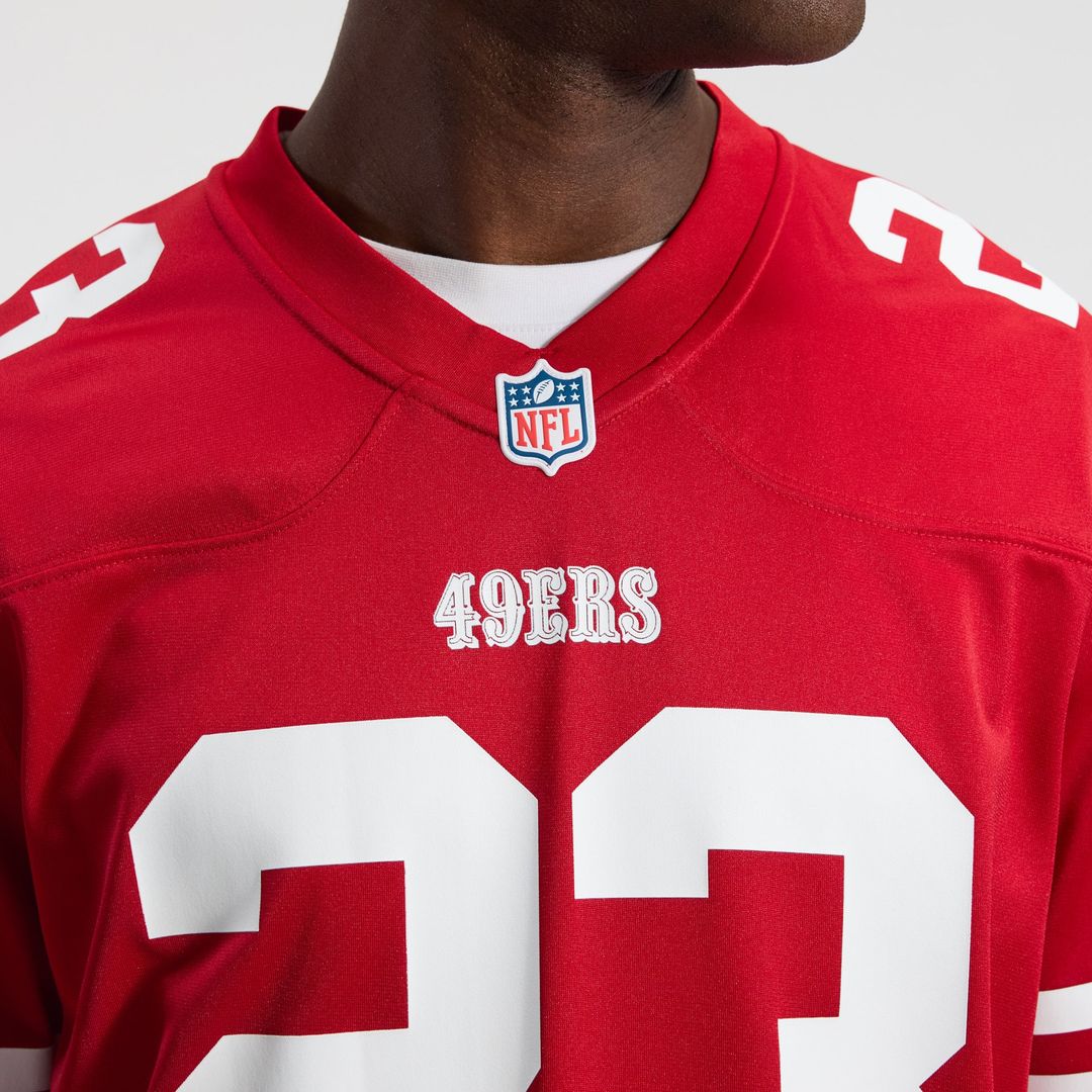 Men's San Francisco 49ers Christian McCaffrey White Game Player Jersey