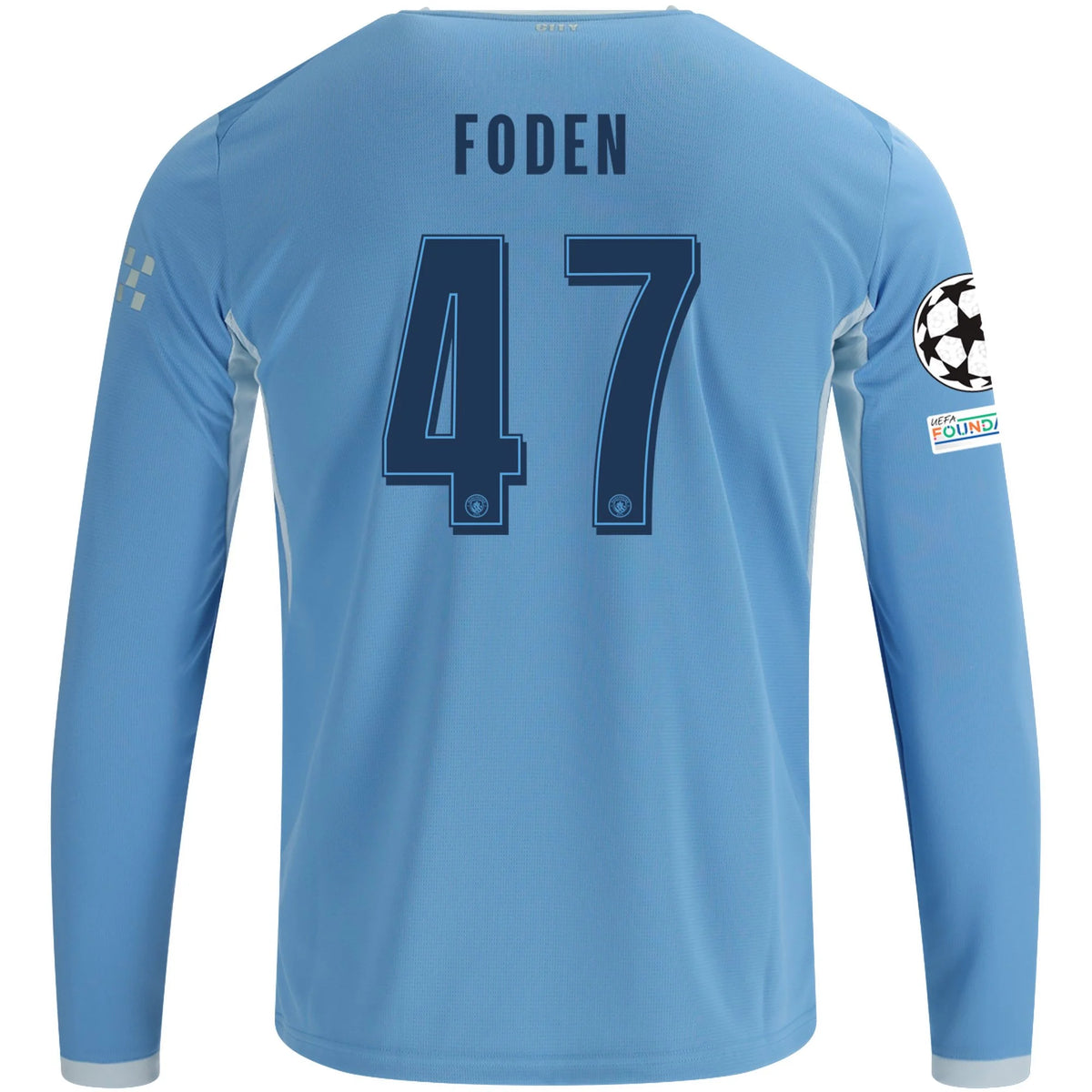 Men's Replica Foden Manchester City Long Sleeve Home Jersey 26/27 UCL