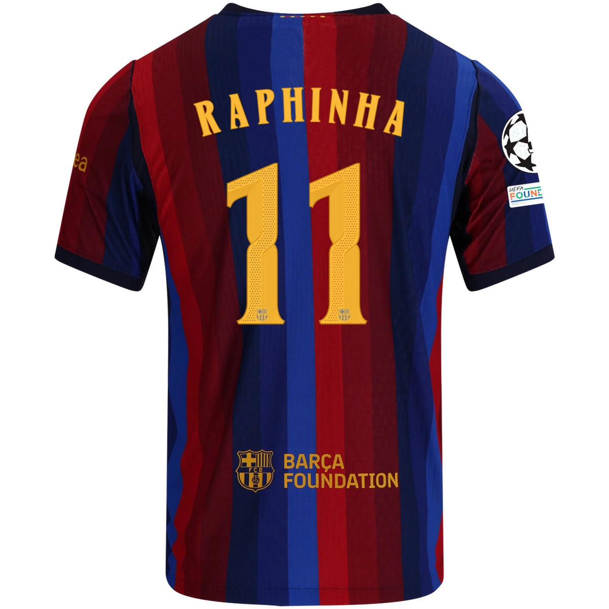 Men's Authentic Raphinha Barcelona Home Jersey 26/27 UCL