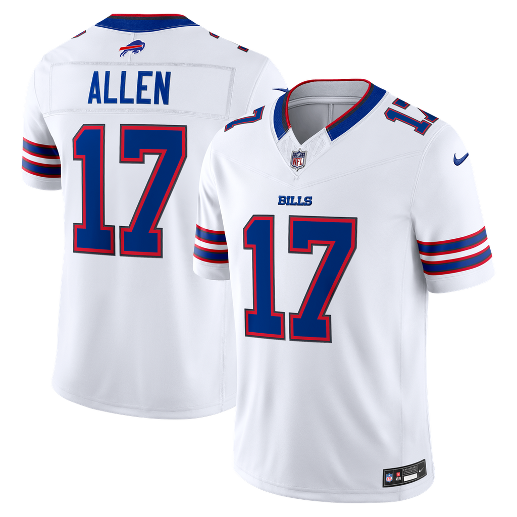 Men's Buffalo Bills Josh Allen Red Alternate Vapor F.U.S.E. Stitched