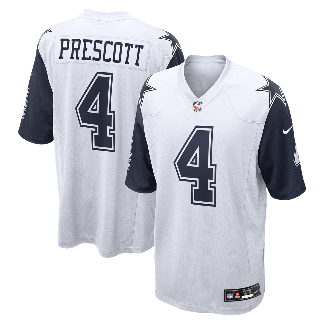 Men's Dallas Cowboys Dak Prescott Navy Alternate Game Team Jersey