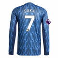 Men's Authentic Saka Arsenal Long Sleeve Away Jersey 25/26