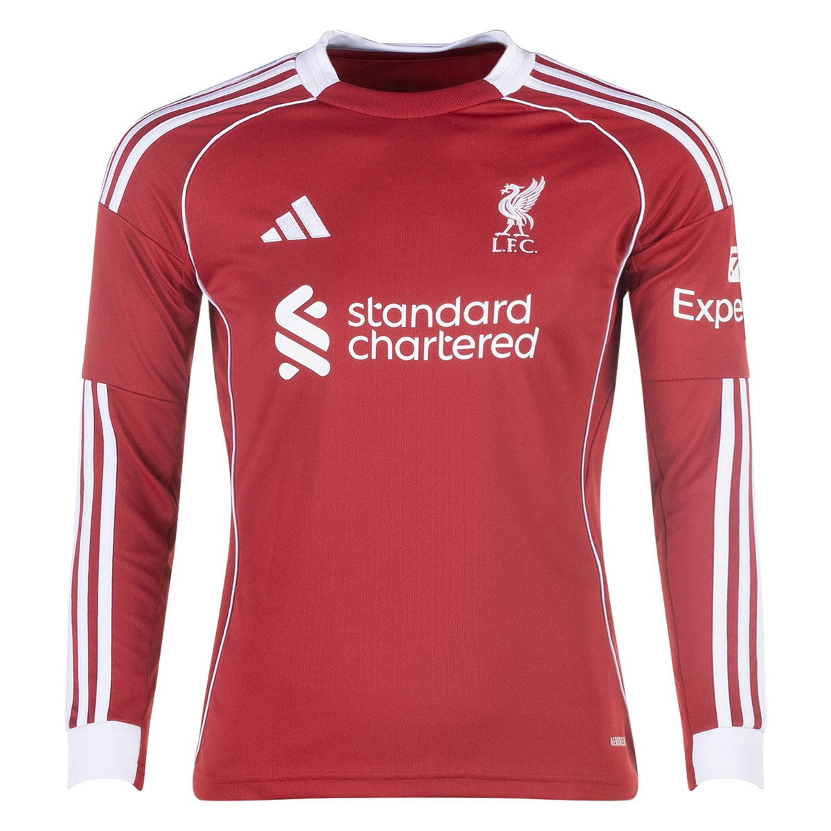 Kid's Replica Liverpool Long Sleeve Home Jersey 25/26