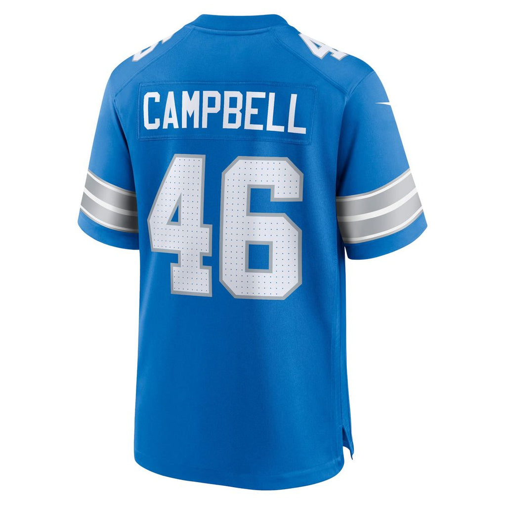 Men's Detroit Lions Jack Campbell Black 2nd Alternate