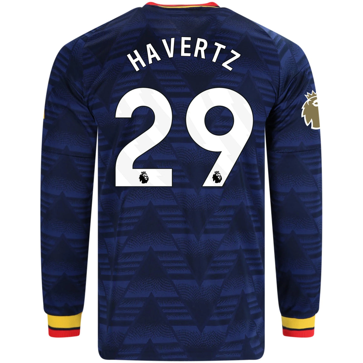Men's Authentic Havertz Arsenal Long Sleeve Away Jersey 26/27