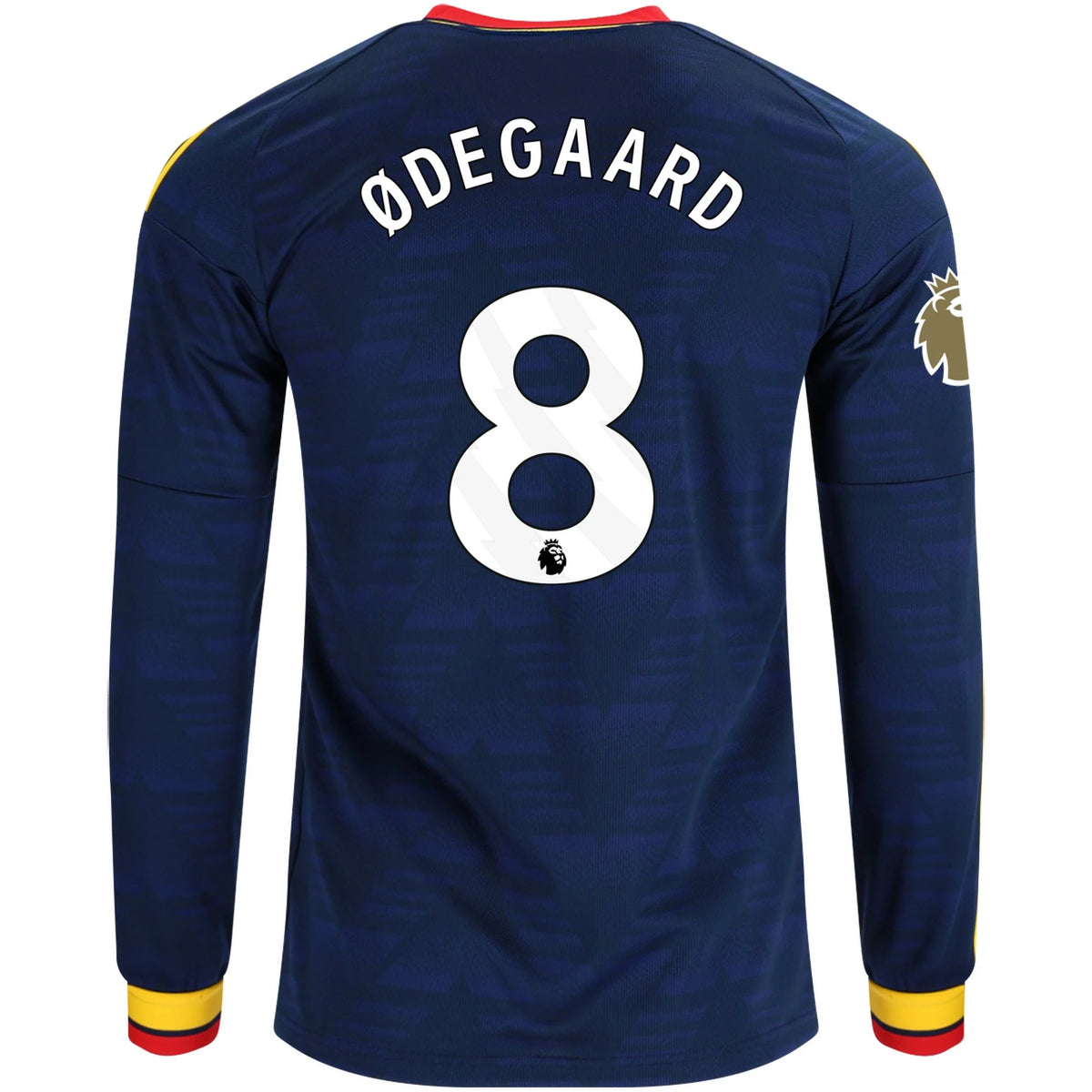 Men's Replica Odegaard Arsenal Long Sleeve Away Jersey 26/27