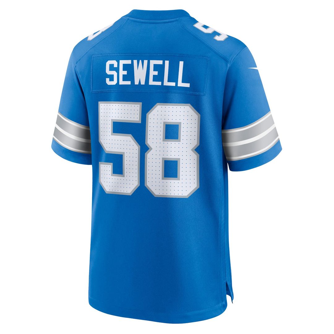 Men's Detroit Lions Penei Sewell Black 2nd Alternate