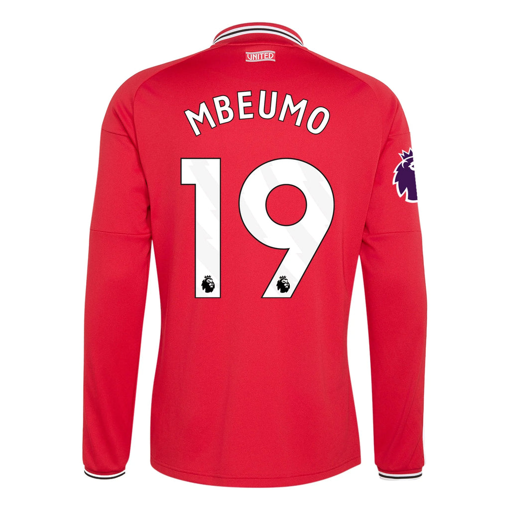 Men's Authentic Mbeumo Manchester United Long Sleeve Home Jersey 26/27