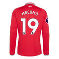 Men's Authentic Mbeumo Manchester United Long Sleeve Home Jersey 26/27
