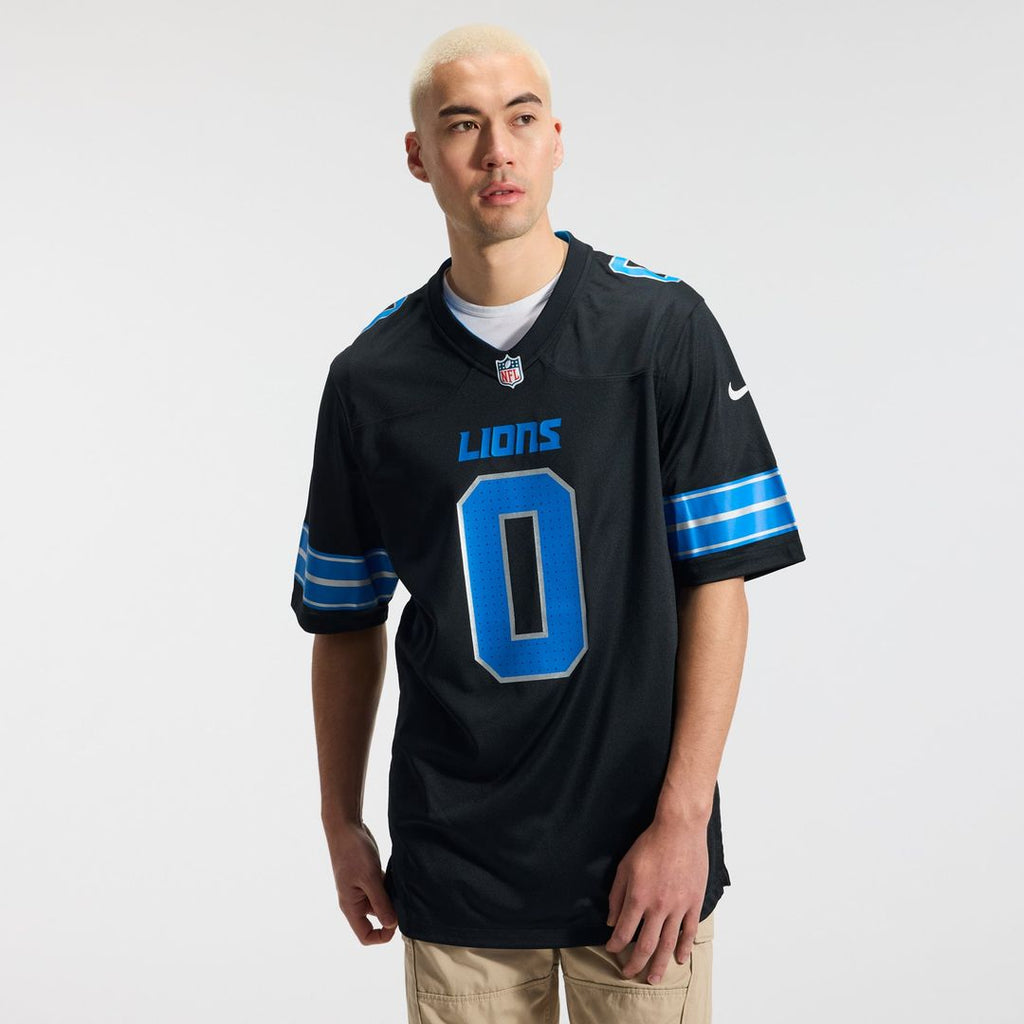 Men's Detroit Lions Jahmyr Gibbs White Game Player Jersey