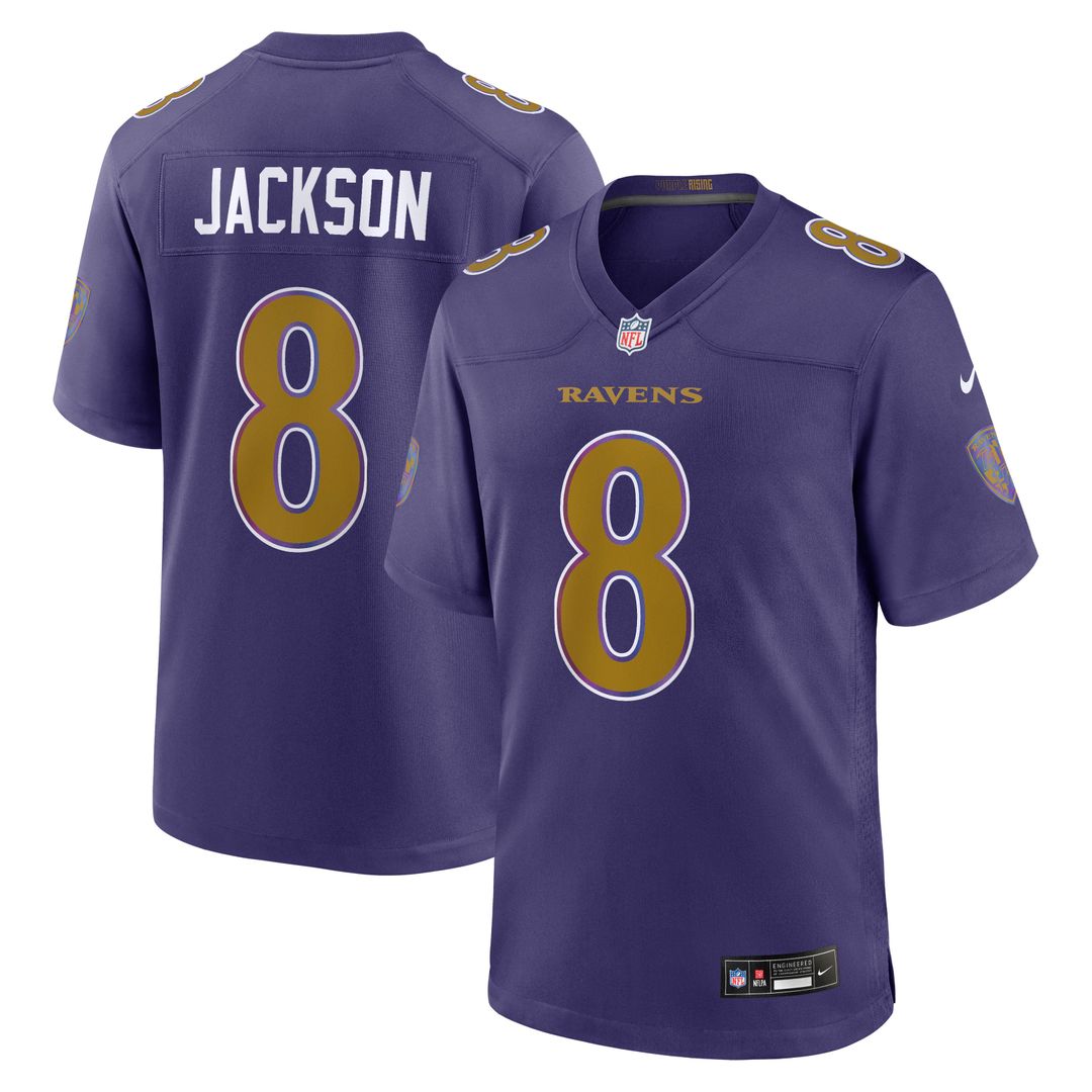 Men's Baltimore Ravens Lamar Jackson White