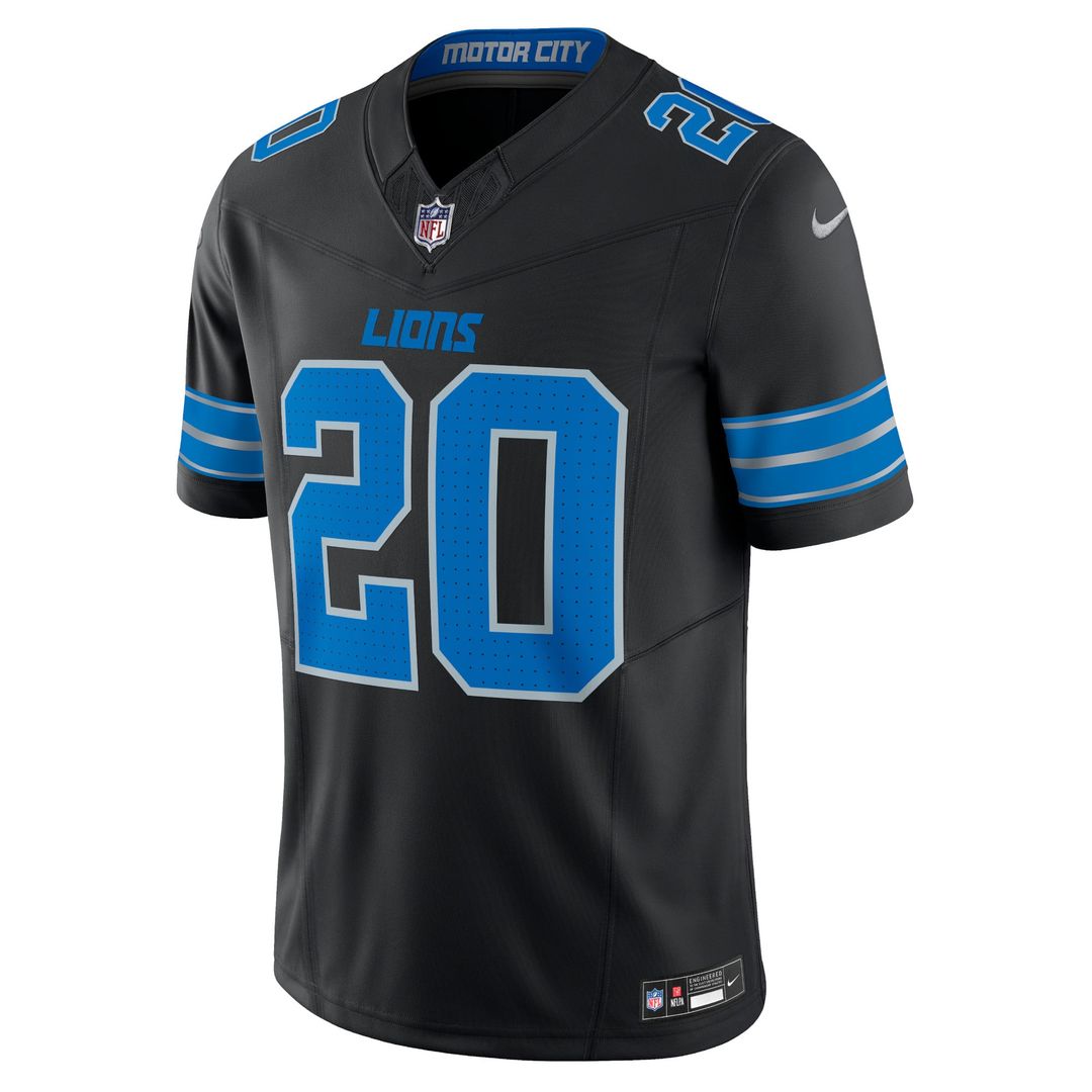 Men's Detroit Lions Barry Sanders Black 2nd Alternate Vapor F.U.S.E.
