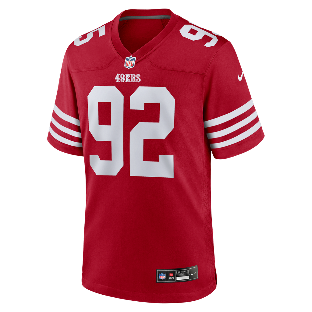 Men's San Francisco 49ers Alfred Collins Scarlet Team