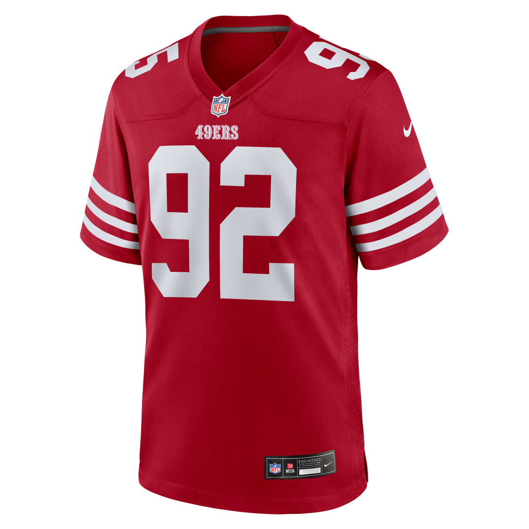Men's San Francisco 49ers Alfred Collins Scarlet Team