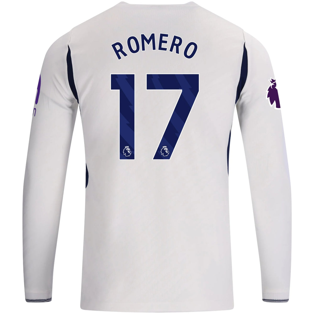 Men's Replica RomeroTottenham Hotspur Long Sleeve Home Jersey 26/27