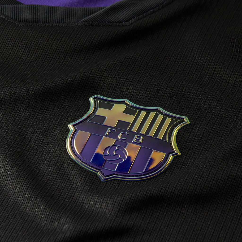 Men's Replica Barcelona Long Sleeve Away Jersey 26/27
