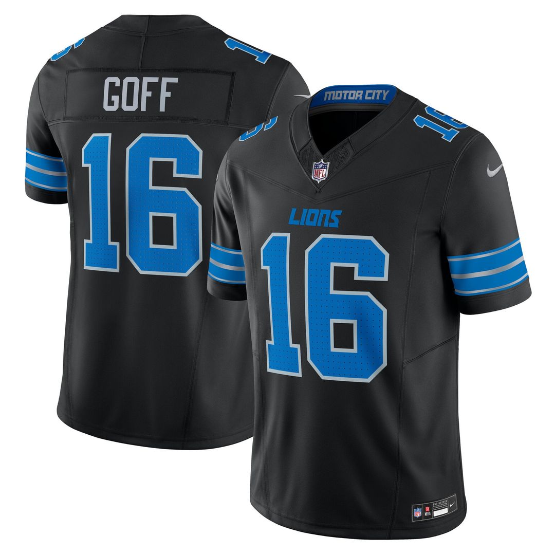 Men's Detroit Lions Jared Goff Blue Vapor F.U.S.E.