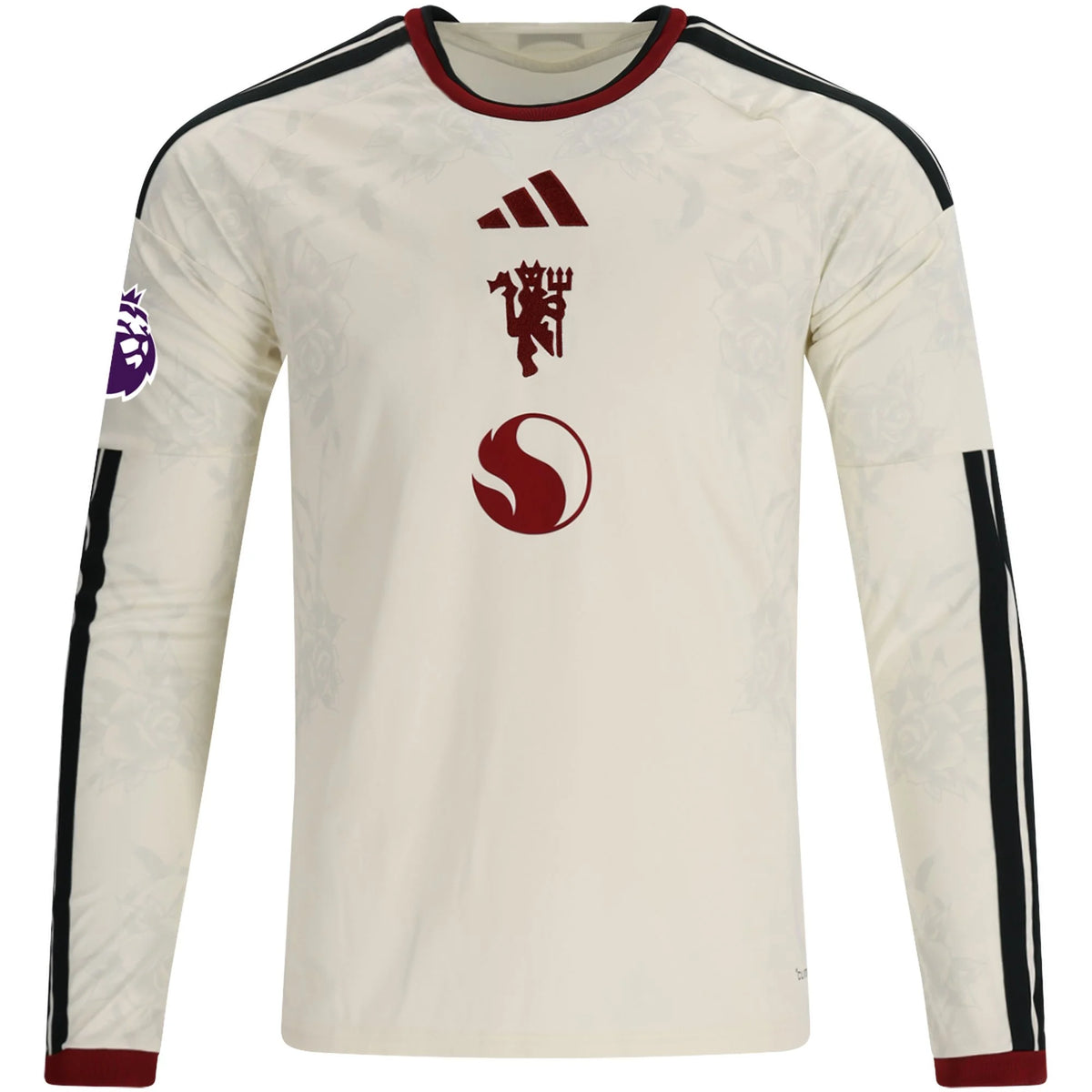 Men's Replica Mainoo Manchester United Long Sleeve Third Jersey 26/27
