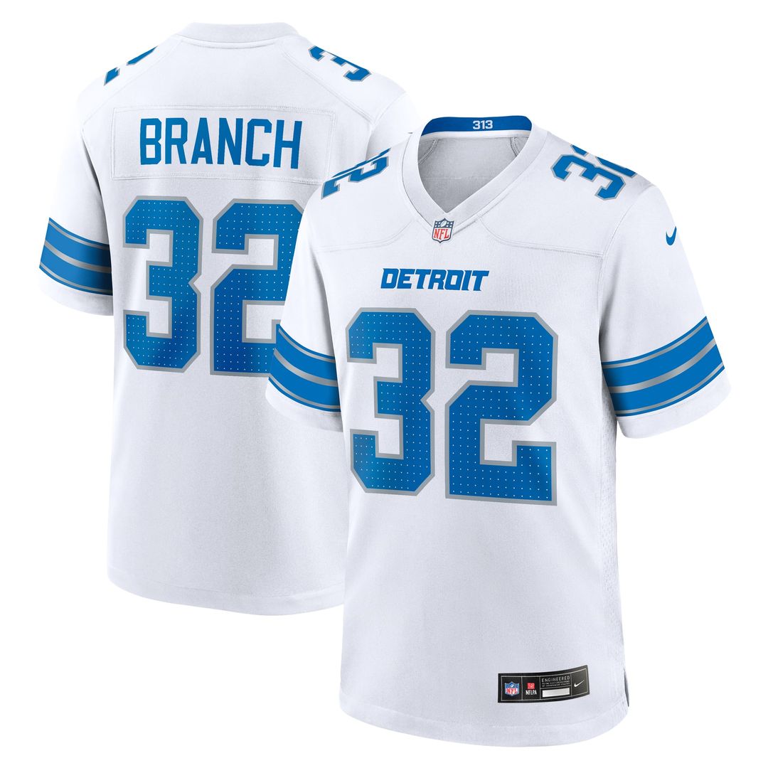 Men's Detroit Lions Brian Branch Black Alternate