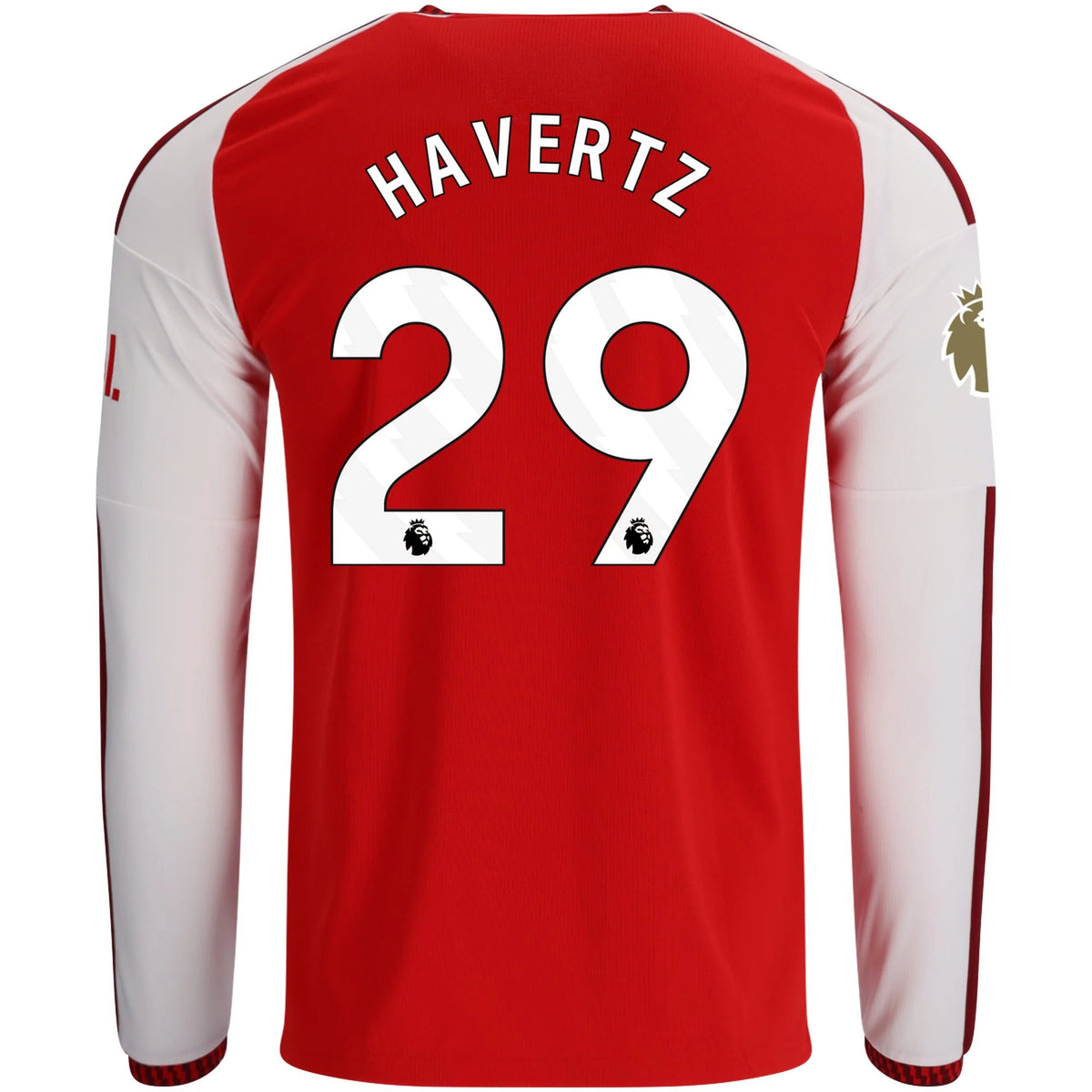 Men's Replica Havertz Arsenal Long Sleeve Home Jersey 26/27