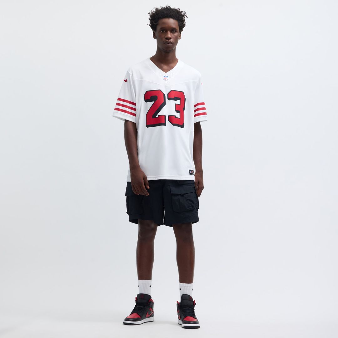 Men's San Francisco 49ers Christian McCaffrey White Vapor F.U.S.E. Limited 2nd Alternate Jersey
