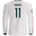 Men's Replica Rodrygo Real Madrid Long Sleeve Home Jersey 26/27