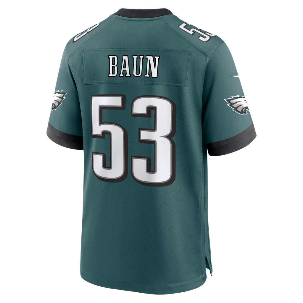 Men's Philadelphia Eagles Zack Baun Midnight Green Team