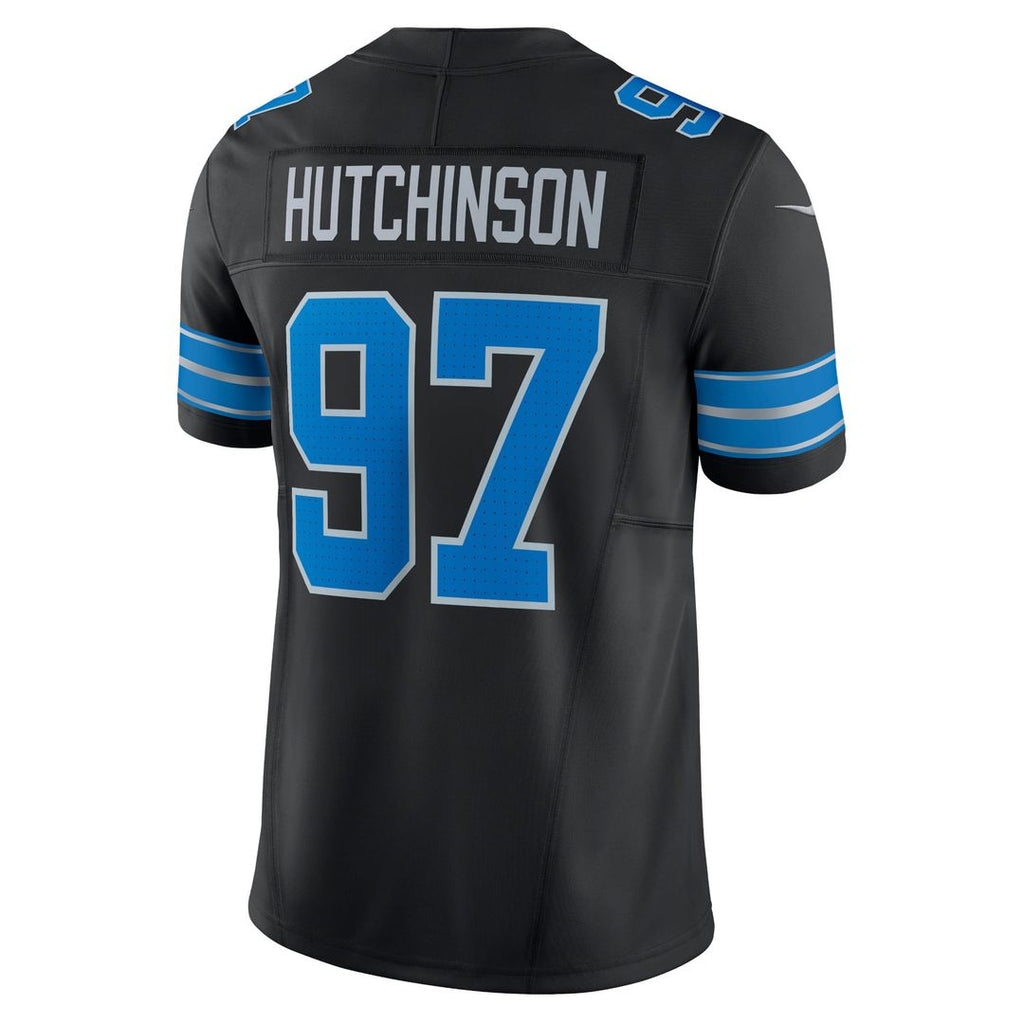 Men's Detroit Lions Aidan Hutchinson Black 2nd Alternate Vapor F.U.S.E.
