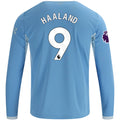 Men's Replica Haaland Manchester City Long Sleeve Home Jersey 26/27